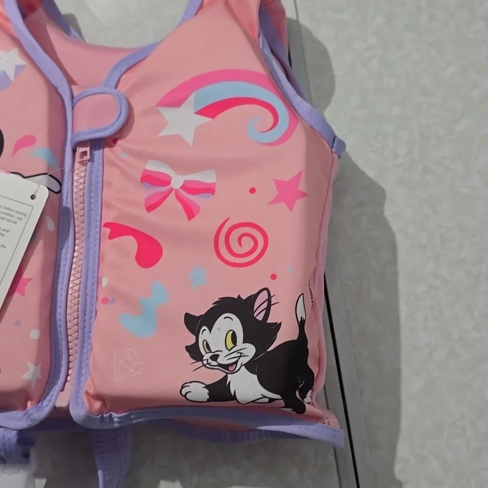 Minnie Mouse Fabric Swim Vest‎ Size S/M NWT